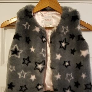 Girls faux fur vest